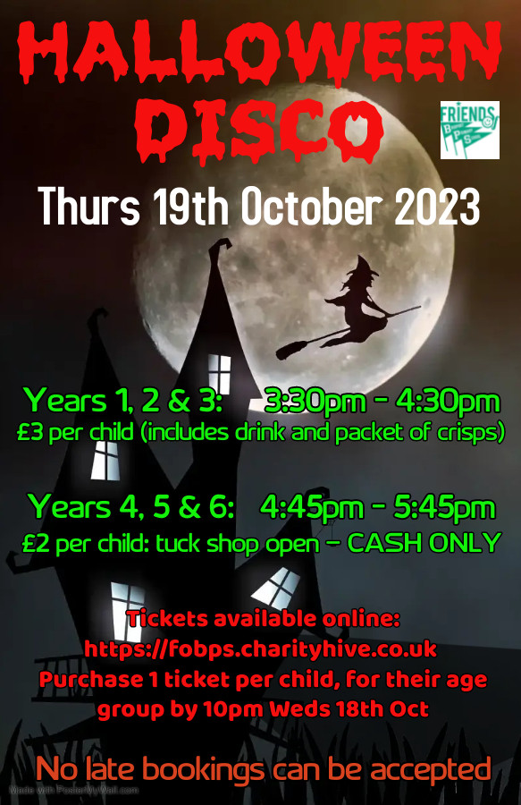 BPS Halloween Disco - Year 4, 5 & 6