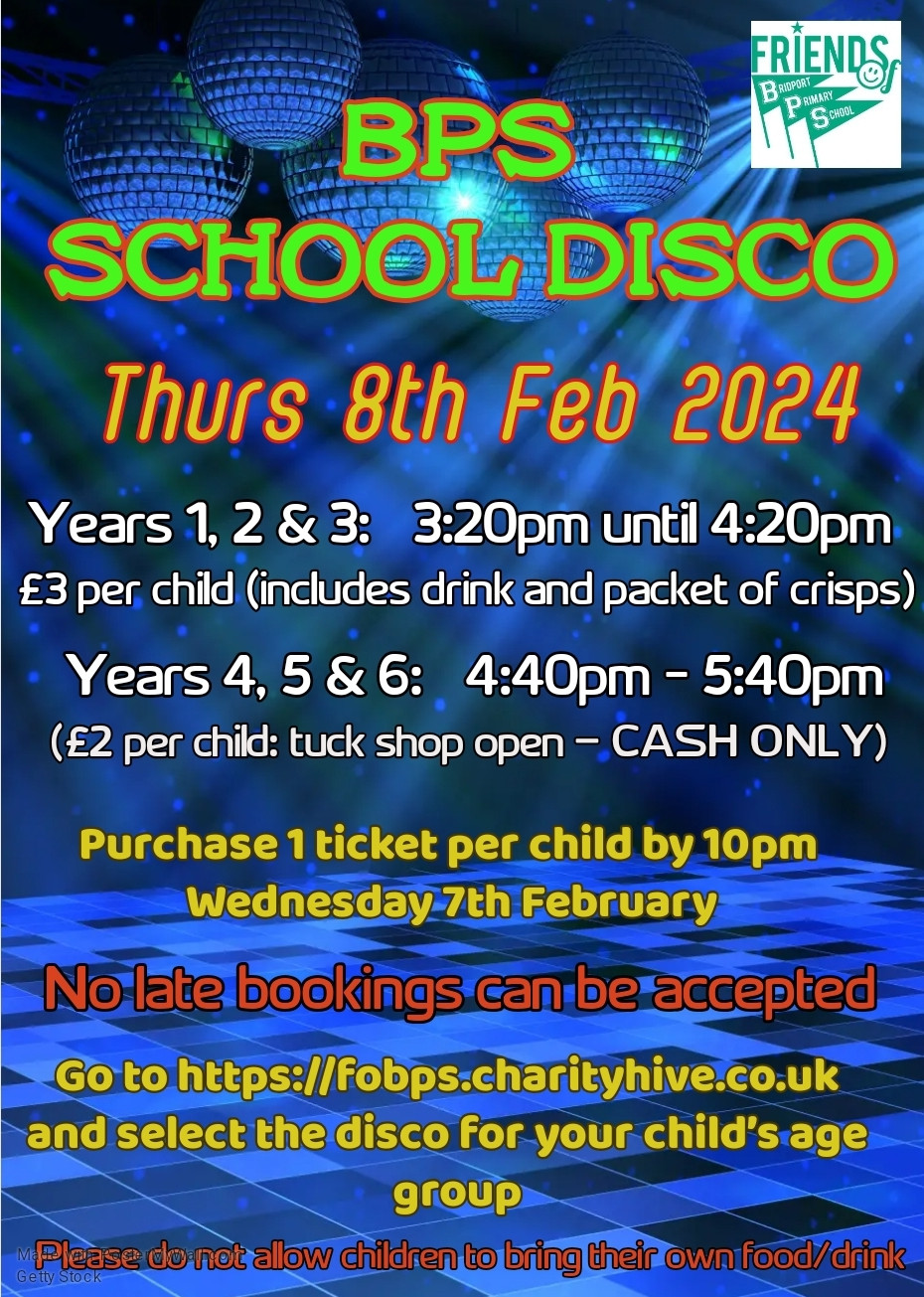 BPS February Disco - Year 1,2 & 3